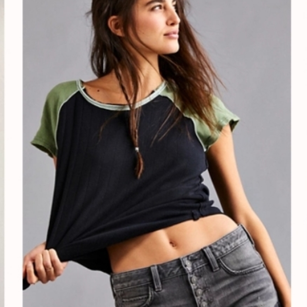 Care FP Block It Baby TeeShop all We The Free sz xs Free People